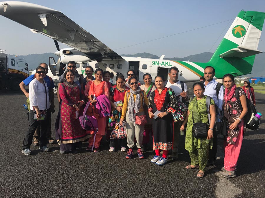 Pokhra (1400m)- Flight from Jomsom to Pokhara (20 mins) 