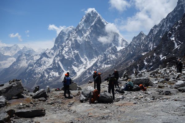 Trek to Gorak Shep (5,147m) and take a hike to Everest Base Camp (5,365m)